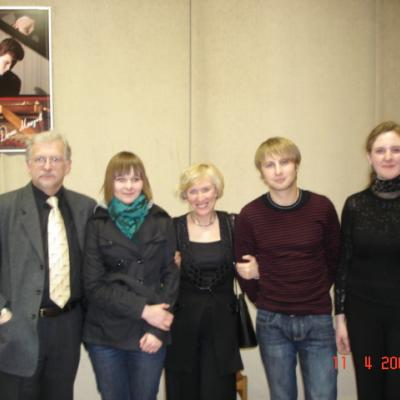 Po R.Armono klasės studentų koncerto. 2008