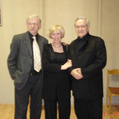 Su Davidu Geringu 2008 Vilniuje. Po R.Armono klasės studentų koncerto.