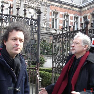 Su violončelininku Jeroenu Reulingu Briuselyje