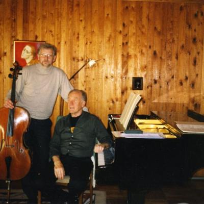 Su kompozitoriumi Rodionu Ščedrinu. 2004 m.