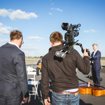 BGQ filmavimas Vilniaus oro uoste