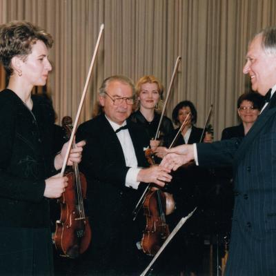 Šiaulių kamerinio orkestro 10-ties metų jubiliejus.1999 m.