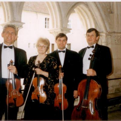 Vilniaus kvartetas Prancūzijoje jau su G. Jakaičiu. 1997 m.