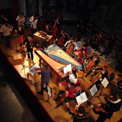 Vilimas Norkūnas - Basso continuo, Festival de Musique Baroque de Lyon, 2013 11 22 Nuit Corelli – Chapelle de la Trinité, prie klavesino