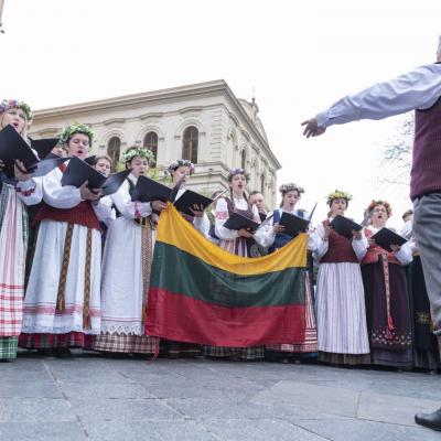 Choras Vilnius Rustaveli skvere