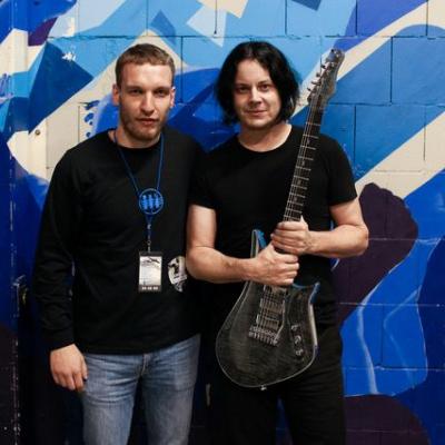 Jack White ir Martynas Butkevičius. Asmeninio archyvo nuotr.