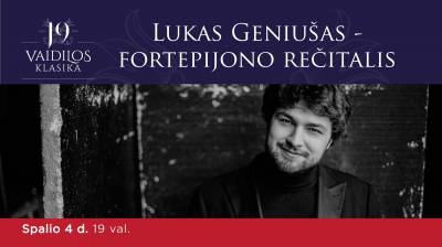 Luko Geniušo fortepijono rečitalis