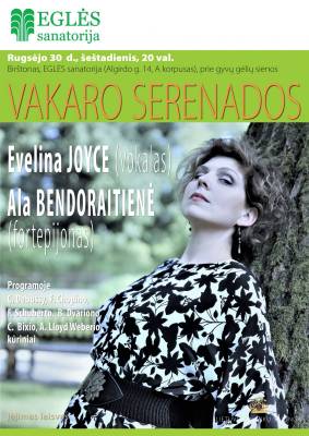 EVELINA JOYCE (vokalas) ir ALA BENDORAITIENĖ (fortepijonas)