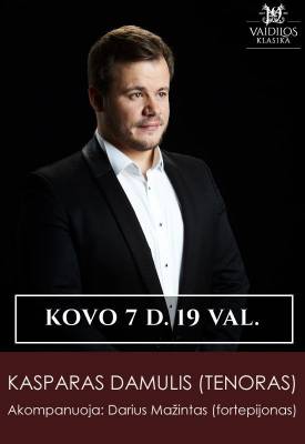 Kasparas Damulis (tenoras) ir Darius Mažintas (fortepijonas)