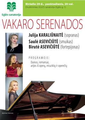 VAKARO SERENADOS. Julija Karaliūnaitė (sopranas)