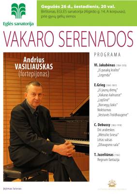 VAKARO SERENADOS. Andrius Vasiliauskas (fortepijonas)