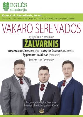 VAKARO SERENADOS. Vyrų vokalinis ansamblis "Žalvarnis"