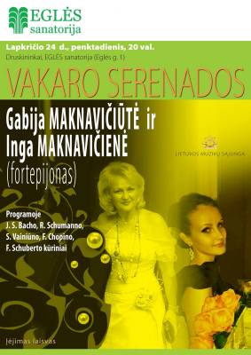 VAKARO SERENADOS. Gabija Maknavičiūtė ir Inga Maknavičienė