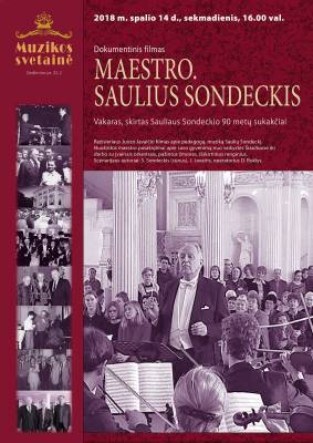 MAESTRO. SAULIUS SONDECKIS