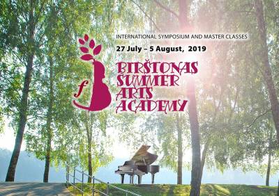 BIRŠTONAS SUMMER ARTS ACADEMY 2019