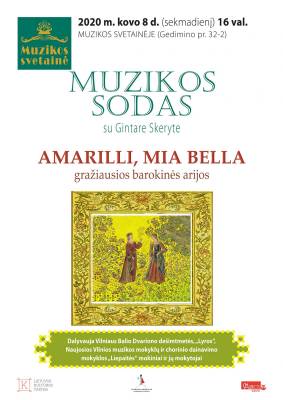 MUZIKOS SODAS  su Gintare Skeryte (I)
