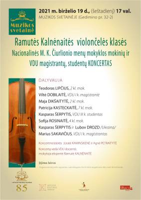 Ramutės Kalnėnaitės violončelės klasės vakaras