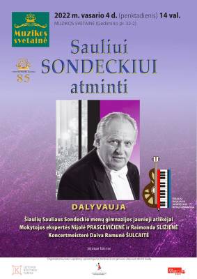 Sauliaus Sondeckio menų gimnazijos moksleivių koncertas