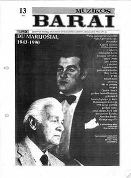 Muzikos barai, 1991, 13 (92)