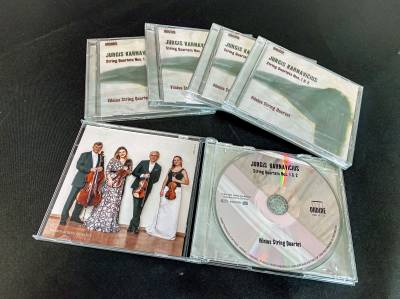 „Ondine“ išleido pirmąją Jurgio Karnavičiaus kvartetų kompaktinę plokštelę