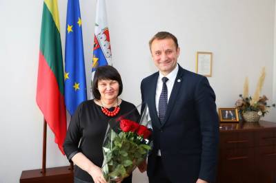 Pasveikinta Šiaulių miesto garbės pilietė N. Prascevičienė