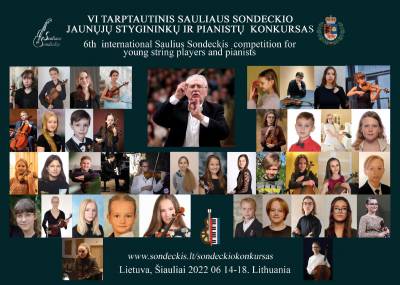 VI tarptautiniam Sauliaus Sondeckio jaunųjų stygininkų ir pianistų konkursui artėjant