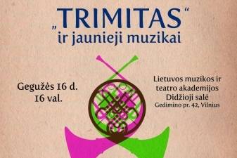 Lietuvos muzikos ir teatro akademijoje susitiks “Trimitas” ir jaunieji muzikai