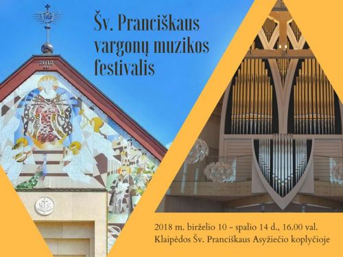 Klaipėdoje vyks Šv. Pranciškaus vargonų muzikos festivalis
