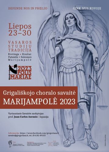 Grigališkojo choralo savaitė Marijampolėje sulauks mokytojo iš Ispanijos