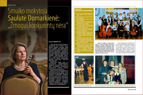 Smuiko mokytoja Saulutė Domarkienė: „Žmogui konkurentų nėra“