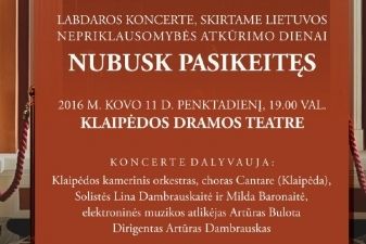 Geriausia chorinė muzika burs kilniam tikslui