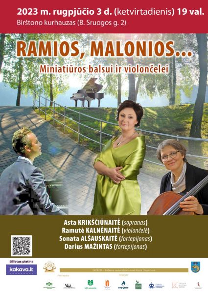 RAMIOS MALONIOS... Miniatiūros balsui ir violončelei